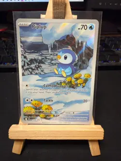 Pokemon TCG Piplup 098/094 Illustration Rare – Phantasmal Flames – NM - Image 3
