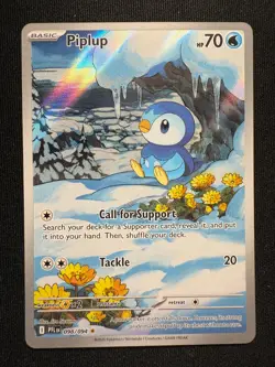 Pokemon TCG Piplup 098/094 Illustration Rare – Phantasmal Flames – NM - B - Image 2