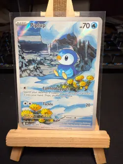 Pokemon TCG Piplup 098/094 Illustration Rare – Phantasmal Flames – NM - A - Image 1