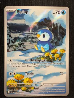 Pokemon TCG Piplup 098/094 Illustration Rare – Phantasmal Flames – NM - A - Image 2