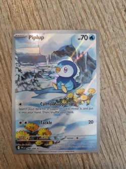 Pokemon TCG Piplup 098/094 Illustration Rare Phantasmal Flames Mint Condition - Image 1