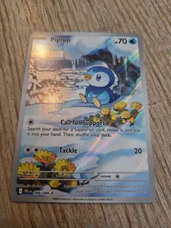 Pokemon TCG Piplup 098/094 Illustration Rare Phantasmal Flames Mint Condition - Image 2