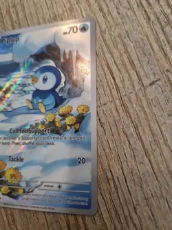 Pokemon TCG Piplup 098/094 Illustration Rare Phantasmal Flames Mint Condition - Image 4