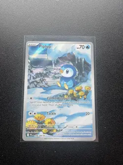 Pokemon TCG Piplup 098/094 Illustration Rare Phantasmal Flames - Image 1
