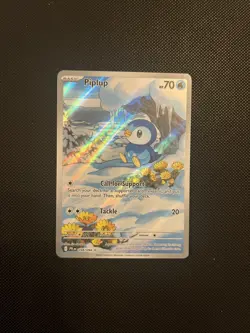 Pokemon TCG Piplup 098/094 Illustration Rare Phantasmal Flames - Image 1