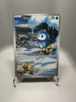 Pokemon TCG Piplup 098/094 Illustration Rare Phantasmal Flames - Image 1