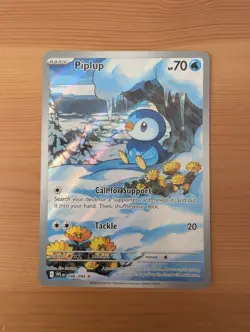 Pokemon TCG Piplup 098/094 Illustration Rare Phantasmal Flames - Image 1
