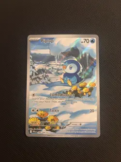 Pokemon TCG Piplup 098/094 Illustration Rare Phantasmal Flames - Image 3