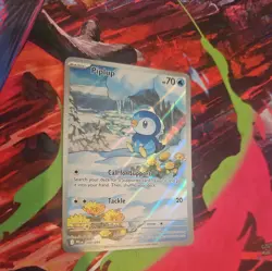 Pokemon TCG Piplup 098/094 Phantasmal Flames Illustration Rare - Image 5