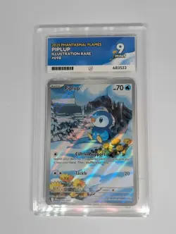 ACE 9 - Piplup 098/094 Phantasmal Flames Illustration Rare Pokemon TCG Card - Image 1