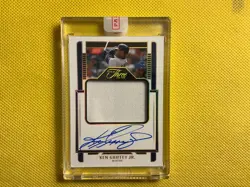 Ken Griffey Jr 2023 Panini Three And Two On-Card Autograph Jersey Card #d 12/15 - Image 1
