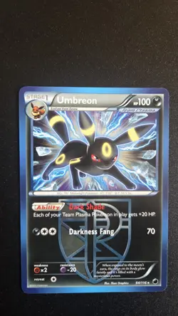 Pokemon Umbreon Plasma Freeze Non-Holo Card 64/116 LP Condition - Image 2