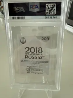 Kylian Mbappe 2018 Panini World Cup Black Back Rookie Sticker PSA 10 Gem Mint - Image 2