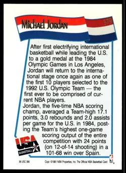 1991 HOOPS MICHAEL JORDAN 579 GEM MINT MCG 10 USA BASKETBALL USA - Image 2