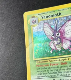 Pokemon Jungle - Venomoth 13/64 Holo - small crease - Image 5
