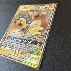 Pokemon TCG Raichu Alolan Raichu GX Tag Team 54/236 - Image 3