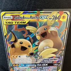 Pokemon TCG Raichu Alolan Raichu GX Tag Team 54/236 - Image 4