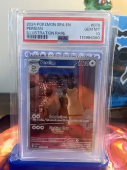 Pokemon TCG Persian Shrouded Fable Holo Illustration Card 078/064 PSA 10 - Image 1