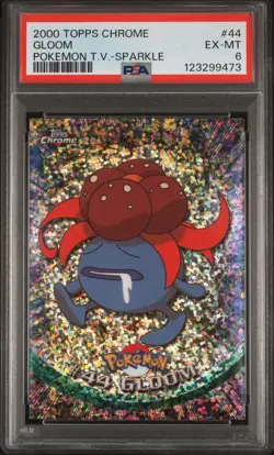 2000 Pokemon Topps Chrome SPARKLE REFRACTOR Gloom #44 PSA 6 Rare ✨ - Image 1