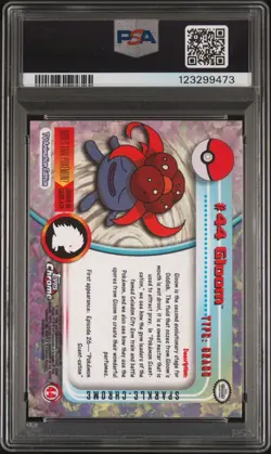 2000 Pokemon Topps Chrome SPARKLE REFRACTOR Gloom #44 PSA 6 Rare ✨ - Image 2