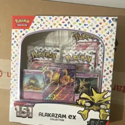 Pokemon TCG Scarlet & Violet 151 Alakazam ex Collection Box English 47ct 2023 - Image 1