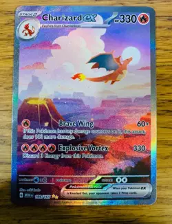 Pokemon TCG Charizard ex 199/165 Scarlet & Violet 151 Special Illustration Rare - Image 1