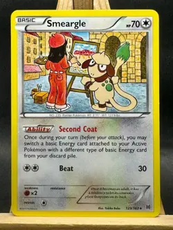 Smeargle Rare Pokemon TCG XY - BREAKthrough 123/162 LP - Image 1