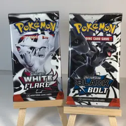 Pokemon TCG Scarlet and Violet Black Bolt White Flare Booster Pack Bundle 2PK - Image 1