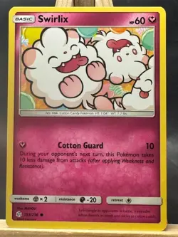 Swirlix Common Pokemon Trading Card Game SM - Cosmic Eclipse 153/236 NM - Image 1