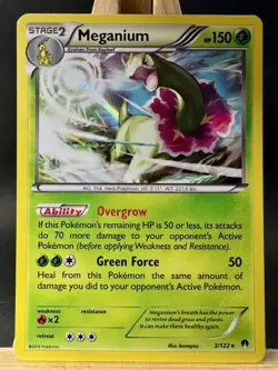 Meganium Holo Rare Pokemon TCG XY - BREAKpoint 3/122 NM - Image 1