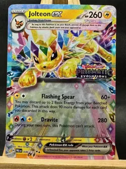 Jolteon ex Prismatic Evolutions Stamp Promo Pokemon Trading Card Game 030/131 NM - Image 1