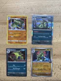 Lot Of Pokemon Cards Holo & Reverse Set Tyranitar - Image 1