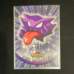 Pokemon TCG Topps TV Animation Edition Haunter 93 Holo Common Ghost English - Image 1