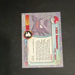 Pokemon TCG Topps TV Animation Edition Haunter 93 Holo Common Ghost English - Image 2