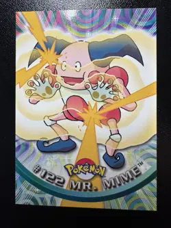 Topps Pokemon TV Animation Series 3 Mr. Mime #122 Non Holo Blue Logo - Image 1