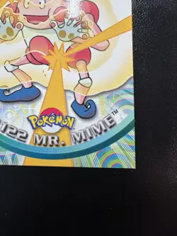 Topps Pokemon TV Animation Series 3 Mr. Mime #122 Non Holo Blue Logo - Image 5