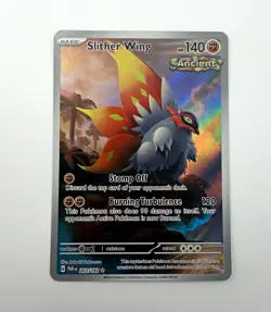 Pokemon TCG Slither Wing 203/182 SV04 Paradox Rift Illustration Rare Holo EN - Image 1