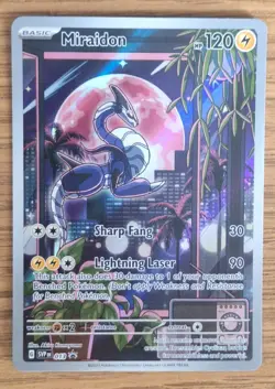 Pokemon Miraidon TCG Scarlet Violet Black Star ETB Promo SVP 013 Holo Card Rare - Image 1