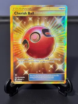 Cherish Ball Full Art Secret Rare Holo Pokemon 250/236 Unified Minds - Image 1
