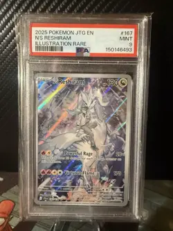 2025 Pokemon JTG N’s Reshiram Enhanced Box Topper PSA 9 Mint – Journey Together - Image 1