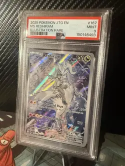 2025 Pokemon JTG N’s Reshiram Enhanced Box Topper PSA 9 Mint – Journey Together - Image 2