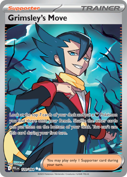 Grimsley's Move Pokemon TCG Phantasmal Flames 120/094 Ultra Rare NM - Image 1
