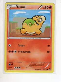 NUMEL XY BREAKPOINT SET POKEMON CARD 12/122 MP - Image 1
