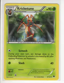 KRICKETUNE BREAKPOINT SET POKEMON CARD 6/122 LP - Image 1