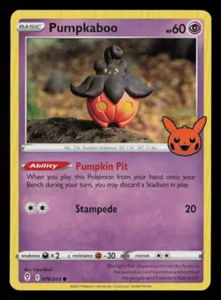 Pumpkaboo Trick or Trade BOOster #076/203 Promo Pokemon Card - Image 1