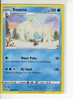 SWANNA LOST ORIGINS SET POKEMON 047/196 LP - Image 1