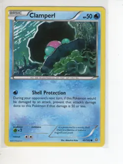 CLAMPERL XY PRIMAL CLASH SET POKEMON CARD 49/160 LP - Image 1