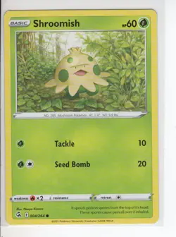 SHROOMISH FUSION STRIKE SET POKEMON CARD 004/264 VG - Image 1