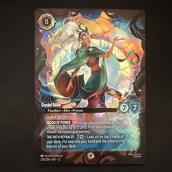 Disney Lorcana Wilds Unknown Kida - Crystal Scion Enchanted FOIL 236/204 - Image 1