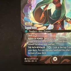Disney Lorcana Wilds Unknown Kida - Crystal Scion Enchanted FOIL 236/204 - Image 5